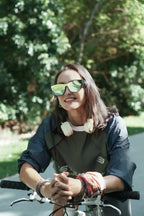 Ultra Light Polarized Over-Glasses Sunglasses | 1 Frame 2 Lenses | Aurora Green + Black