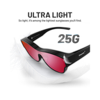 Ultra Light Polarized Over-Glasses Sunglasses | 1 Frame 2 Lenses | Neon Flare + Black