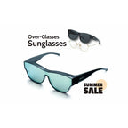 Ultra Light Polarized Over-Glasses Sunglasses | 1 Frame 2 Lenses | Aurora Green + Black